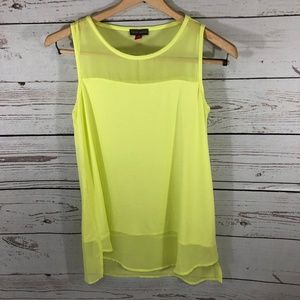 EUC VINCE CAMUTO Neon Yellow Tank
